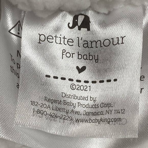 Petite L’amour Baby Elephant Lovey Lovie Stuffy Security Blanket Infant Soft - Picture 7 of 10